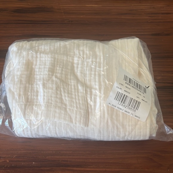 NWT Madewell Women’s Plus Lightspun Renwood Button Back Top NE910 Ivory 3X - Picture 7 of 7